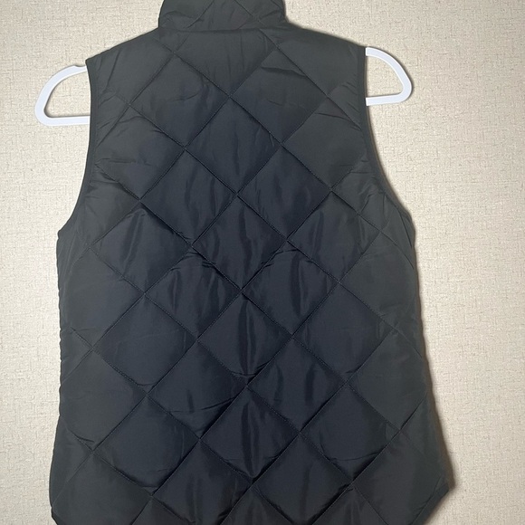J.Crew XXS puffer vest jacket with snap pockets in black - Picture 6 of 8